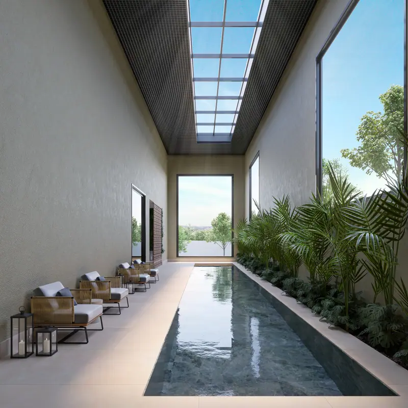 Piscina semiolímpica coberta