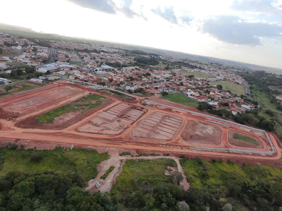 Jardim do Bosque II: vista aérea da obra